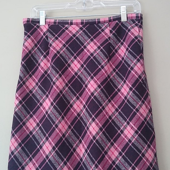 Britches pink bias cut wool skirt size 6 NWOT - Picture 6 of 10